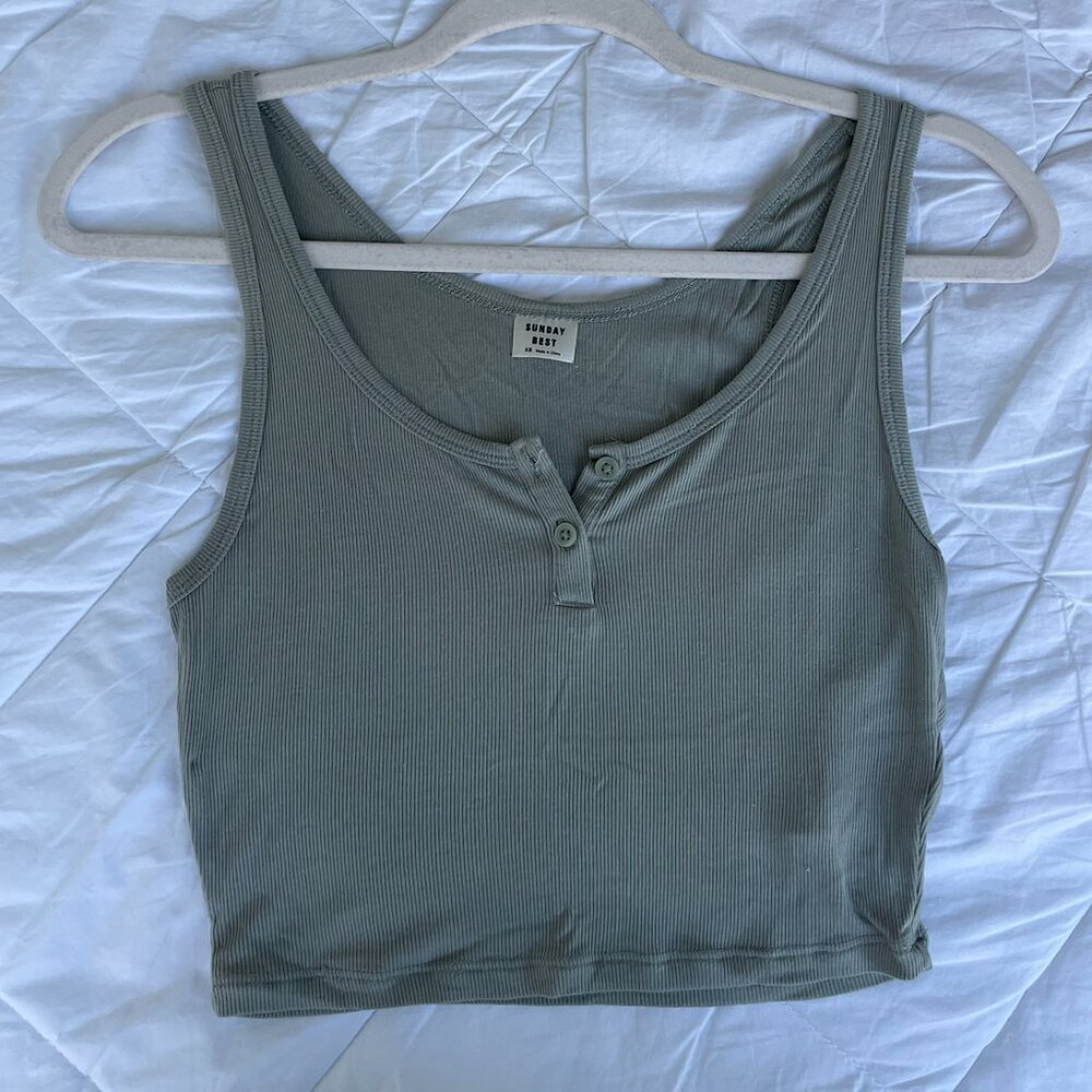 Aritzia Cropped Tank (Sunday Best)